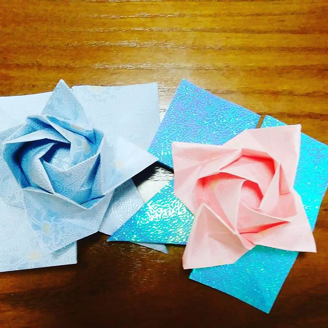 バラの折り紙 #福山100周年 #折り紙