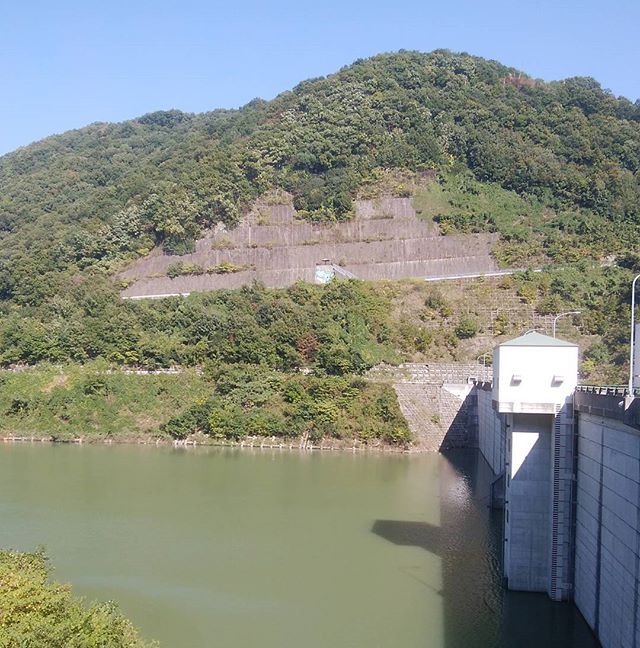 今日も四川ダムで昼弁当　少し寒かった　#福山神辺#四川ダム