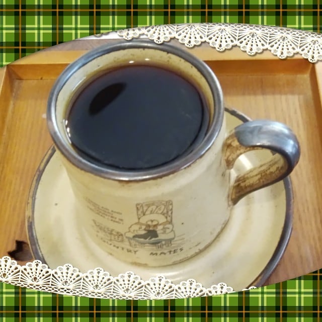 パステル先生の淹れて下さるコーヒー……お・い・し・い　楽しみのひとつ#福山神辺#パステル#コーヒー#美味しい#楽しみ